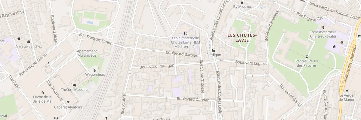 Plan du 31 Bd Pardigon à Marseille 4e Arrondissement