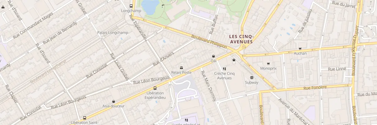 Plan du 211 Bd de la Liberation à Marseille 4e Arrondissement