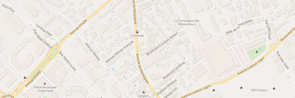 Plan du 621 Bd Francois Robert à Marseille 9e Arrondissement