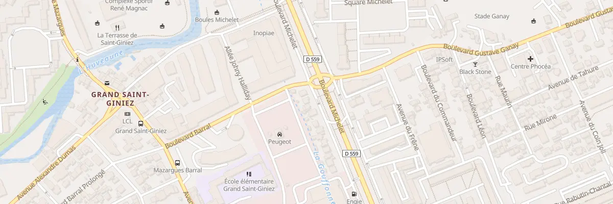 Plan du 154 Bd Michelet à Marseille 8e Arrondissement