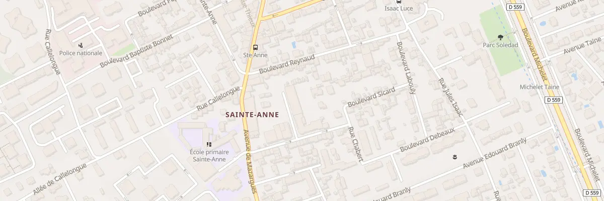 Plan du 46 Bd Sicard à Marseille 8e Arrondissement