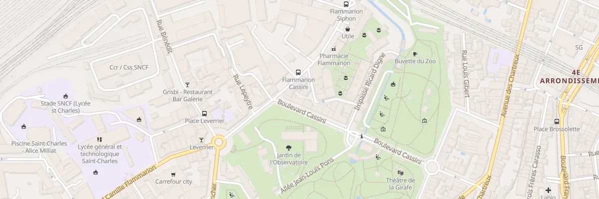 Plan du 22 Bd Cassini à Marseille 4e Arrondissement