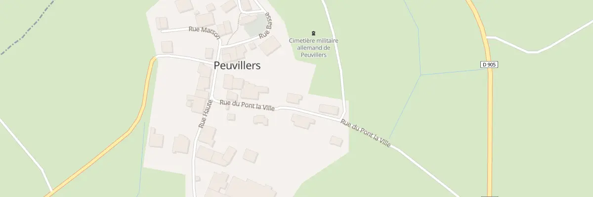 Plan du 5 Rue du Pont la Ville à Peuvillers