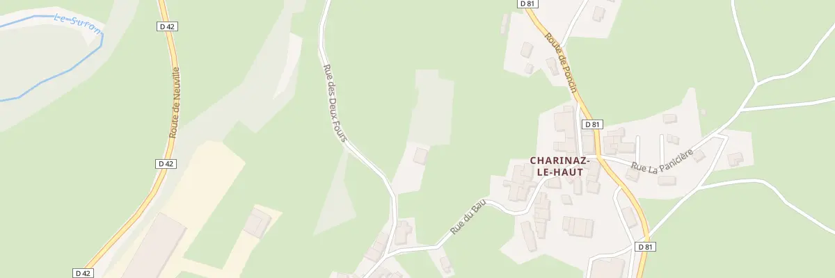 Plan du 405 Rue des Deux Fours à Bohas-Meyriat-Rignat