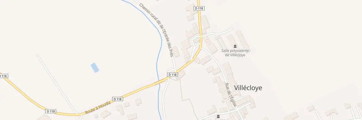 Plan du 3 Rue du Horlay à Villécloye