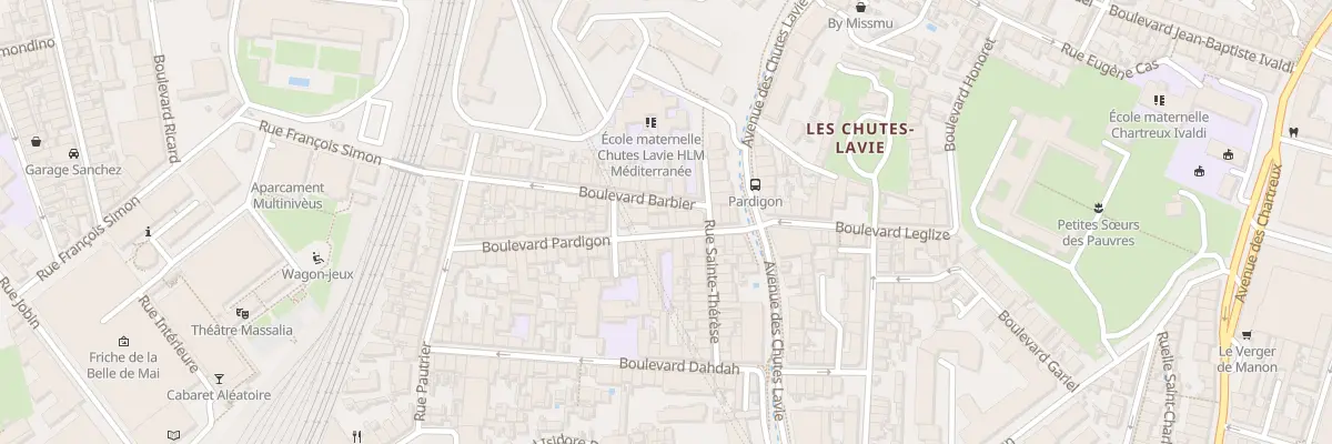 Plan du 37 Bd Pardigon à Marseille 4e Arrondissement