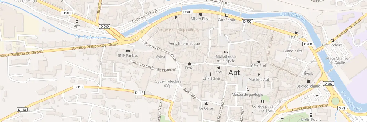 Plan du 13 Rue des Marchands à Apt
