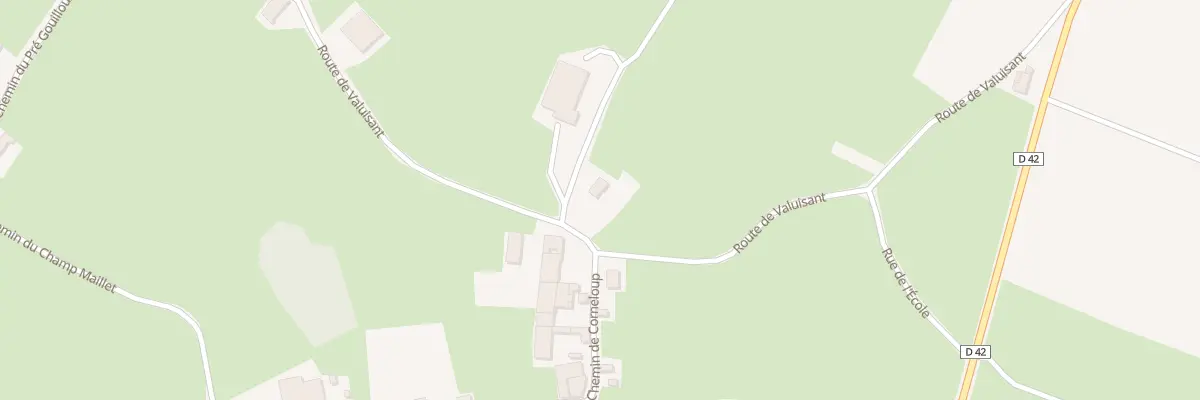 Plan du 420 Rte de Valuisant à Villereversure