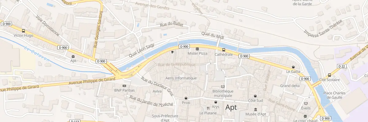 Plan du 99 Rue de la République à Apt