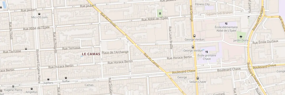 Plan du 89 Rue du camas à Marseille 5e Arrondissement