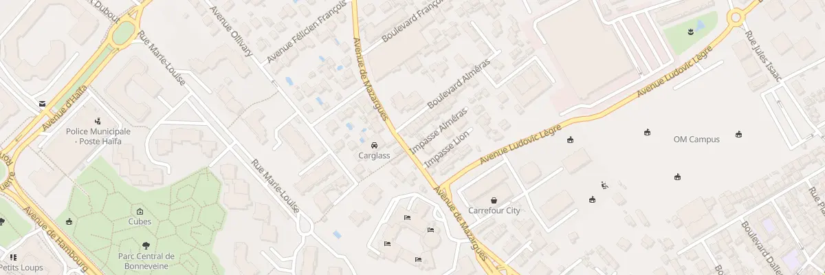 Plan du 2 Bd Almeras à Marseille 9e Arrondissement