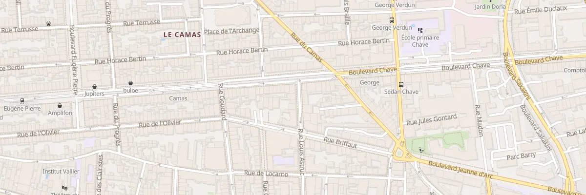 Plan du 2 Rue louis astruc à Marseille 5e Arrondissement