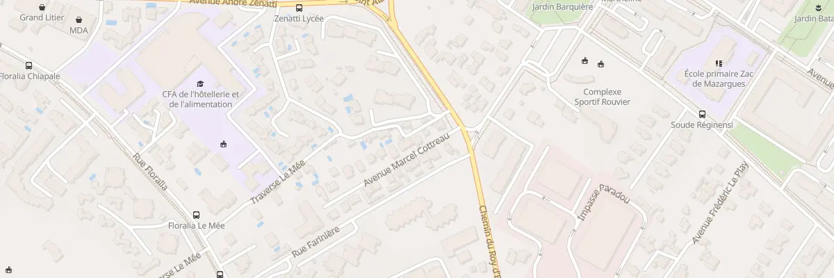 Plan du 6 Av Marcel Cottreau à Marseille 9e Arrondissement