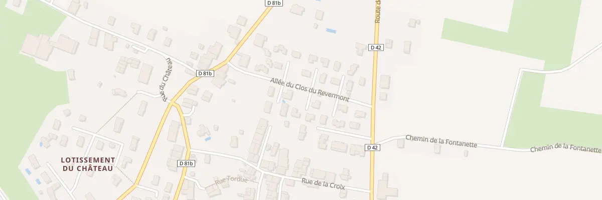 Plan du 132 All du Clos du Revermont à Villereversure