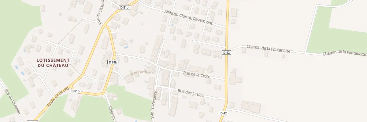 Plan du 116 Rue de la Croix à Villereversure