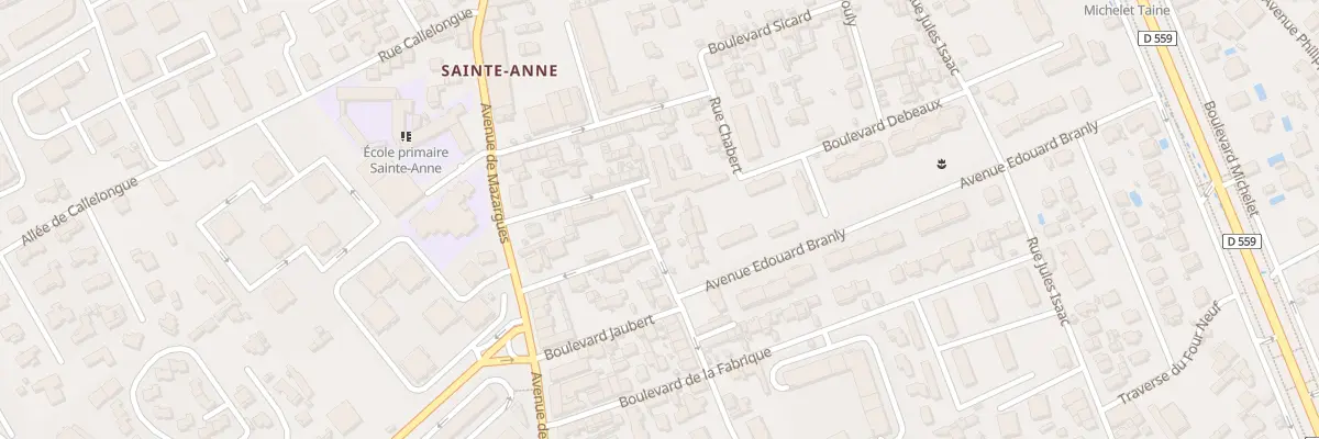 Plan du 3 Bd de Mostaganem à Marseille 8e Arrondissement