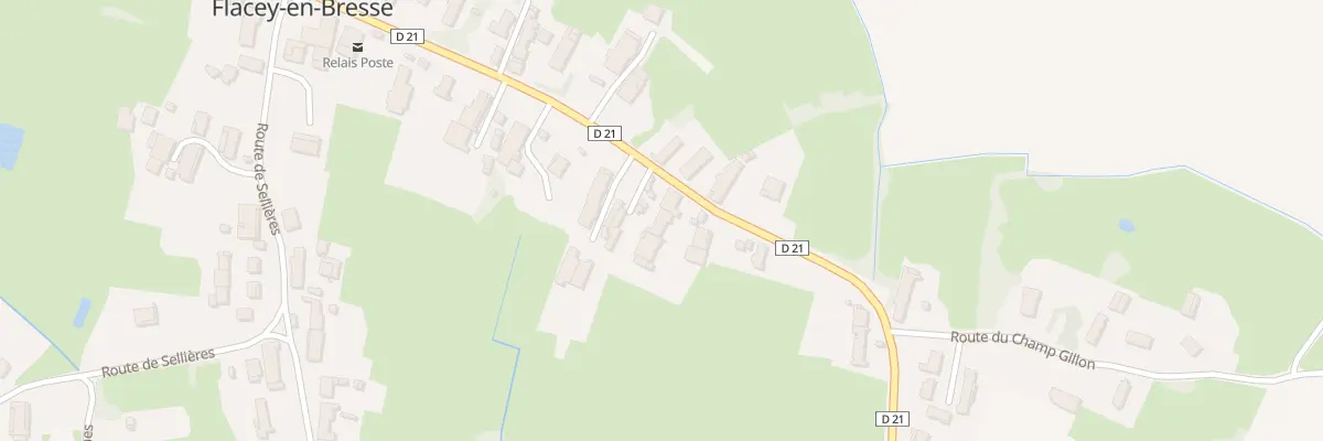 Plan du 1 Imp du Chatel à Flacey-en-Bresse