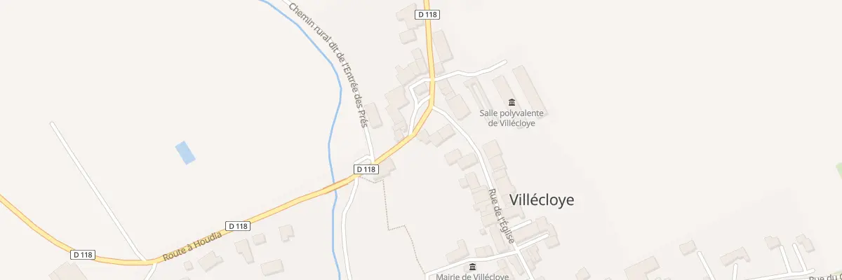 Plan du 2 Rue du Horlay à Villécloye