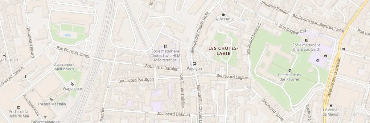 Plan du 36 Rue sainte therese à Marseille 4e Arrondissement