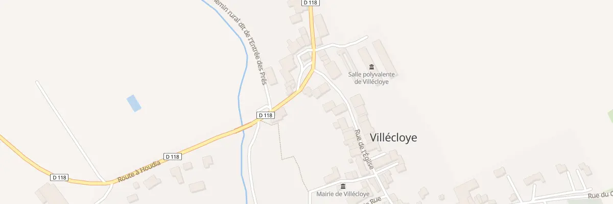 Plan du 4 Rue du Horlay à Villécloye