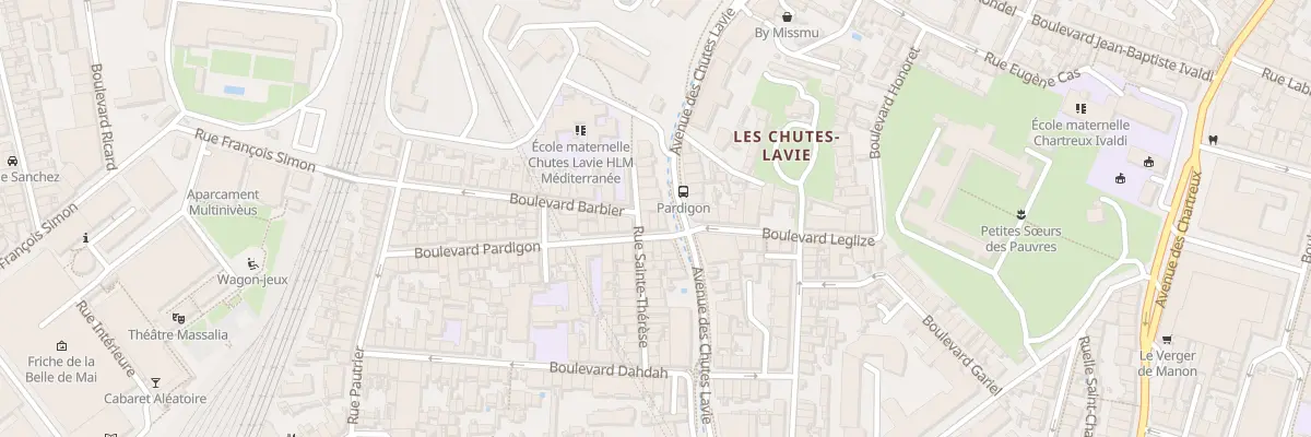 Plan du 47 Bd Pardigon à Marseille 4e Arrondissement