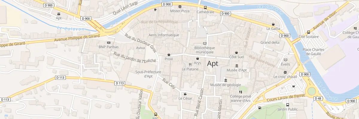 Plan du 60 Rue des Marchands à Apt