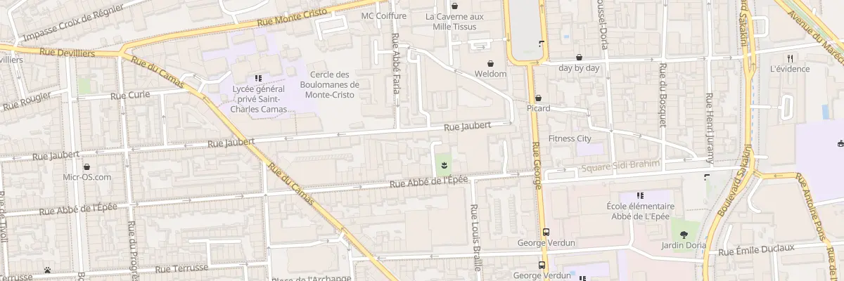 Plan du 130 Rue jaubert à Marseille 5e Arrondissement