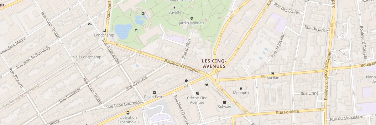 Plan du 23 Bd Philippon à Marseille 4e Arrondissement