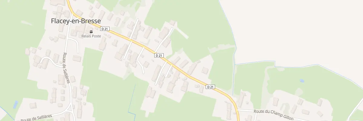Plan du 25 Rte de Beaufort à Flacey-en-Bresse