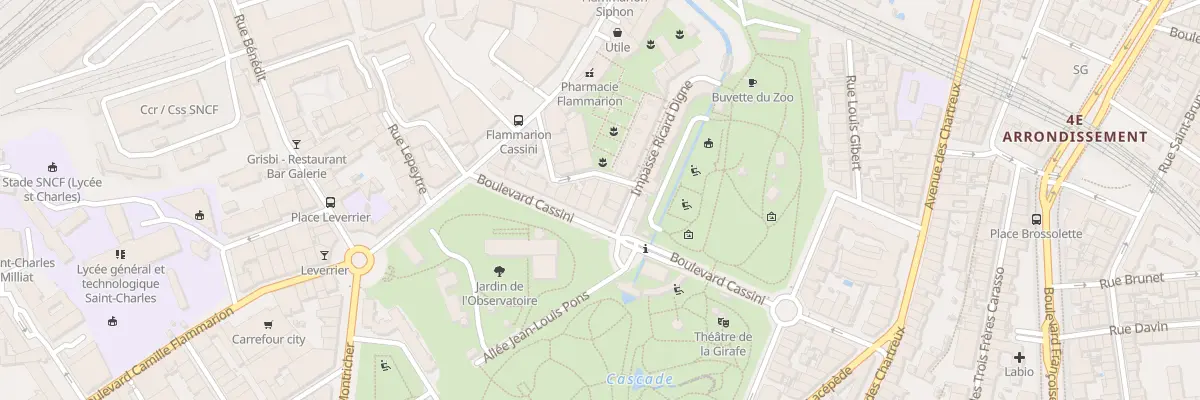 Plan du 12 Imp Ricard Digne à Marseille 4e Arrondissement