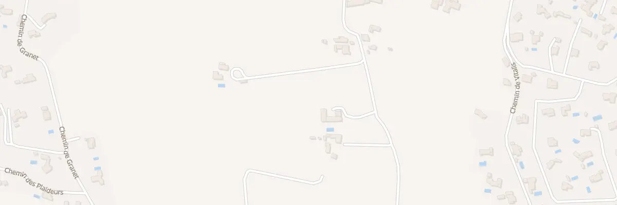 Plan du 1880 Che de Granet à Aix-en-Provence