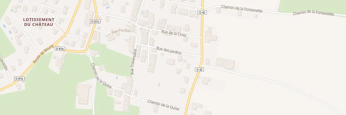 Plan du 75 Rue des Jardins à Villereversure