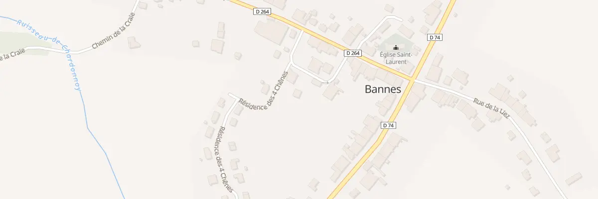 Plan du 3 Rue du Ruisseau à Bannes