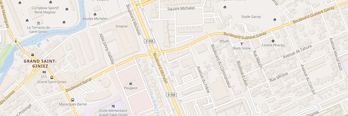 Plan du 151 Bd Michelet à Marseille 9e Arrondissement