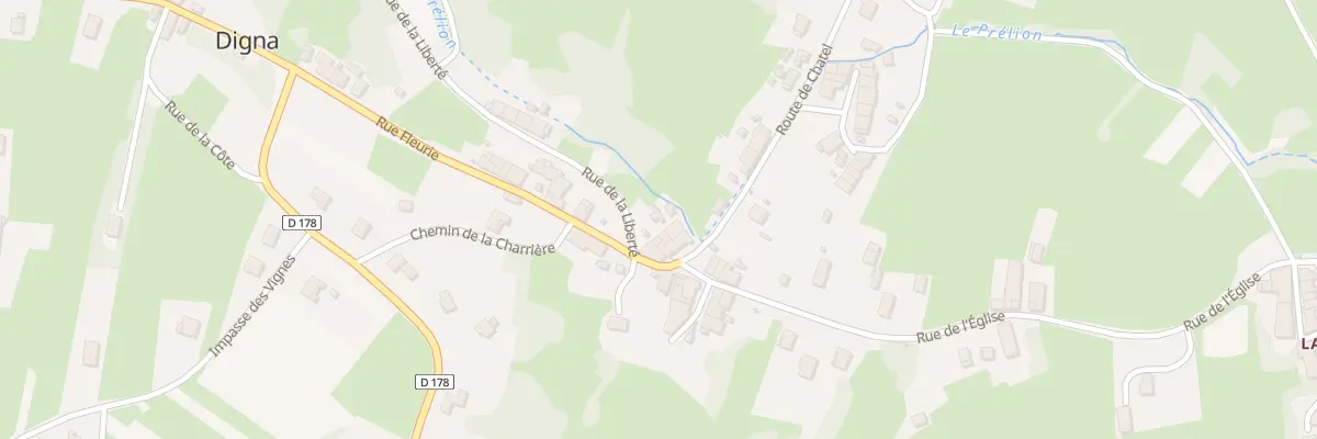 Plan du 3 Rte de Chatel à Digna