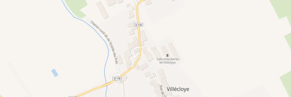 Plan du 14 Rue du Horlay à Villécloye