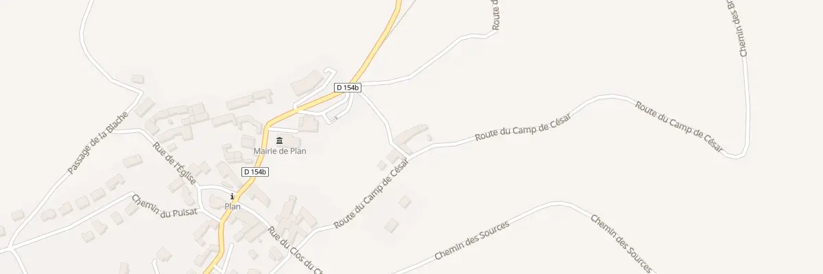 Plan du 185 Rte du Camp de Cesar à Plan