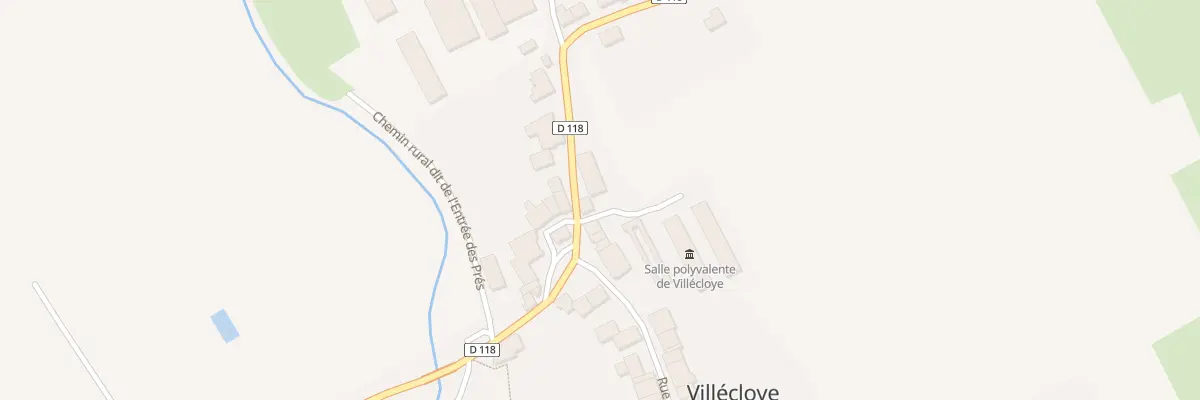 Plan du 2 Rte de Velosnes à Villécloye