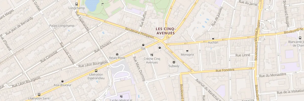 Plan du 210 Bd de la Liberation à Marseille 4e Arrondissement