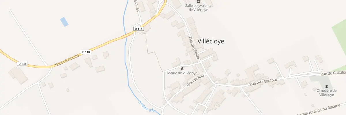 Plan du 2 Rue de la Mairie à Villécloye