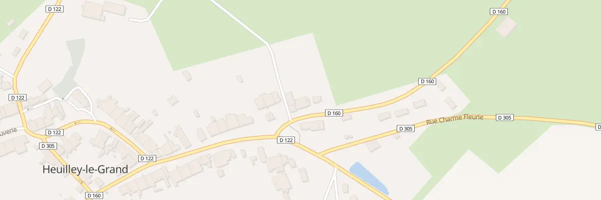 Plan du 9 Rue de la Maladiere à Heuilley-le-Grand