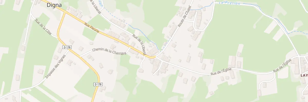 Plan du 7 Rte de Chatel à Digna