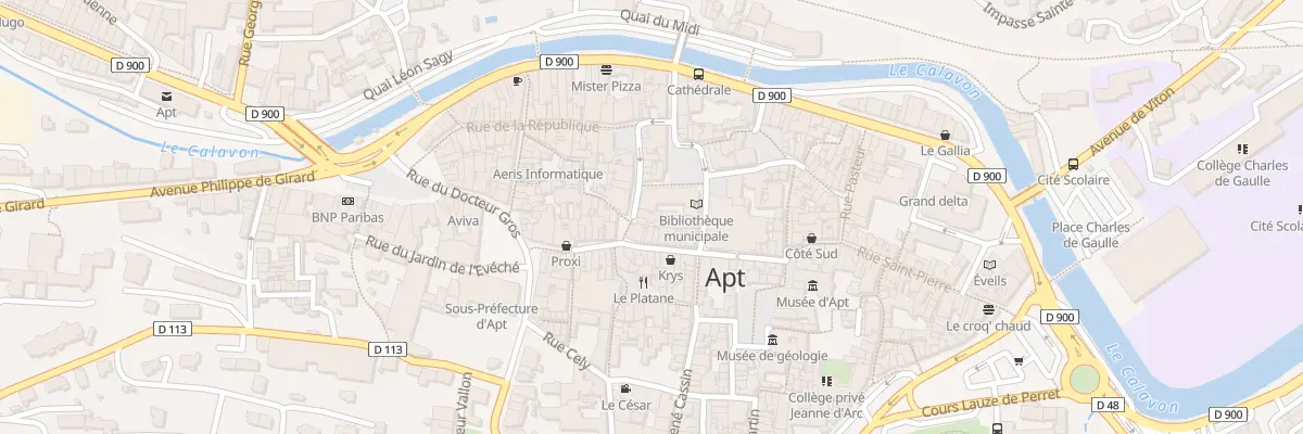 Plan du 22 Rue Eugène Brunel à Apt