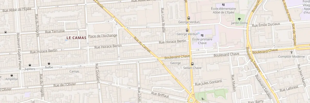 Plan du 105 Rue du camas à Marseille 5e Arrondissement