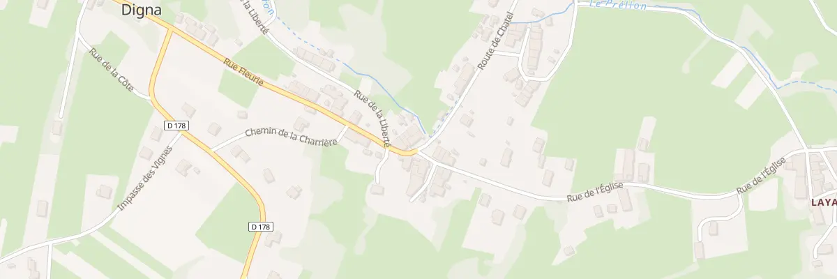 Plan du 5 Rte de Chatel à Digna