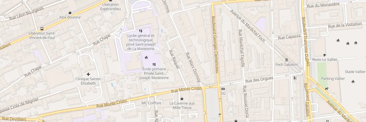 Plan du 44 Rue marx dormoy à Marseille 4e Arrondissement