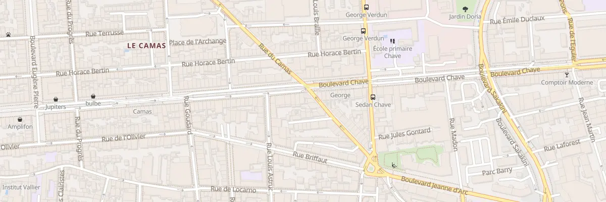 Plan du 176 Bd Chave à Marseille 5e Arrondissement