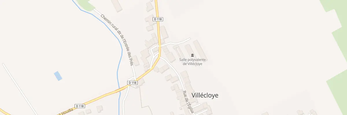 Plan du 8 Rue du Horlay à Villécloye