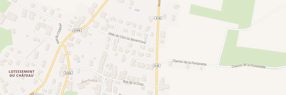 Plan du 186 All du Clos du Revermont à Villereversure