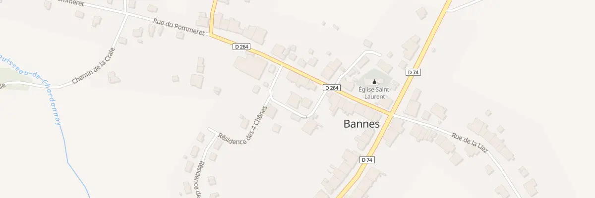 Plan du 4 Rue du Ruisseau à Bannes